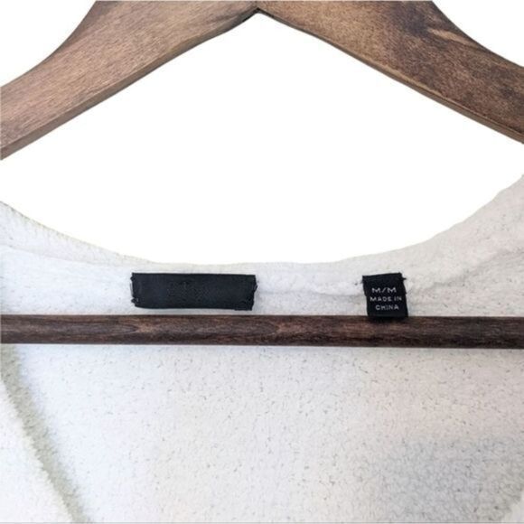 ATM Anthony Thomas Melillo Fleece Inside Out Hoodie White size Medium - Picture 6 of 10